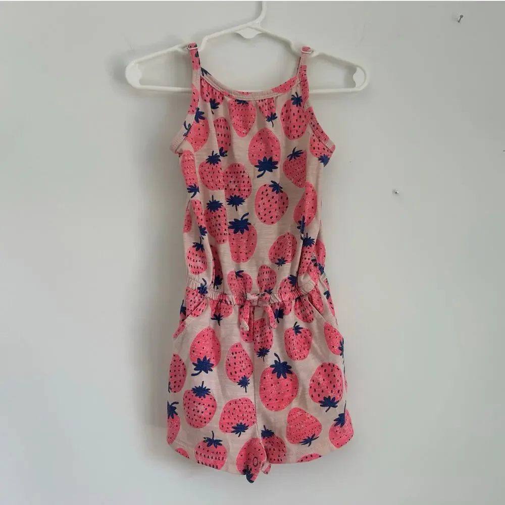 Bundle of Eight Rompers, Toddler Girl Size 2T - Various Brands - Picture 8 of 9
